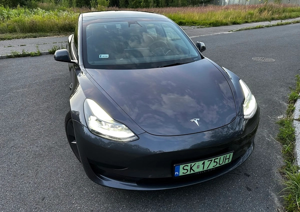 Tesla Model 3 cena 129400 przebieg: 64974, rok produkcji 2021 z Katowice małe 11